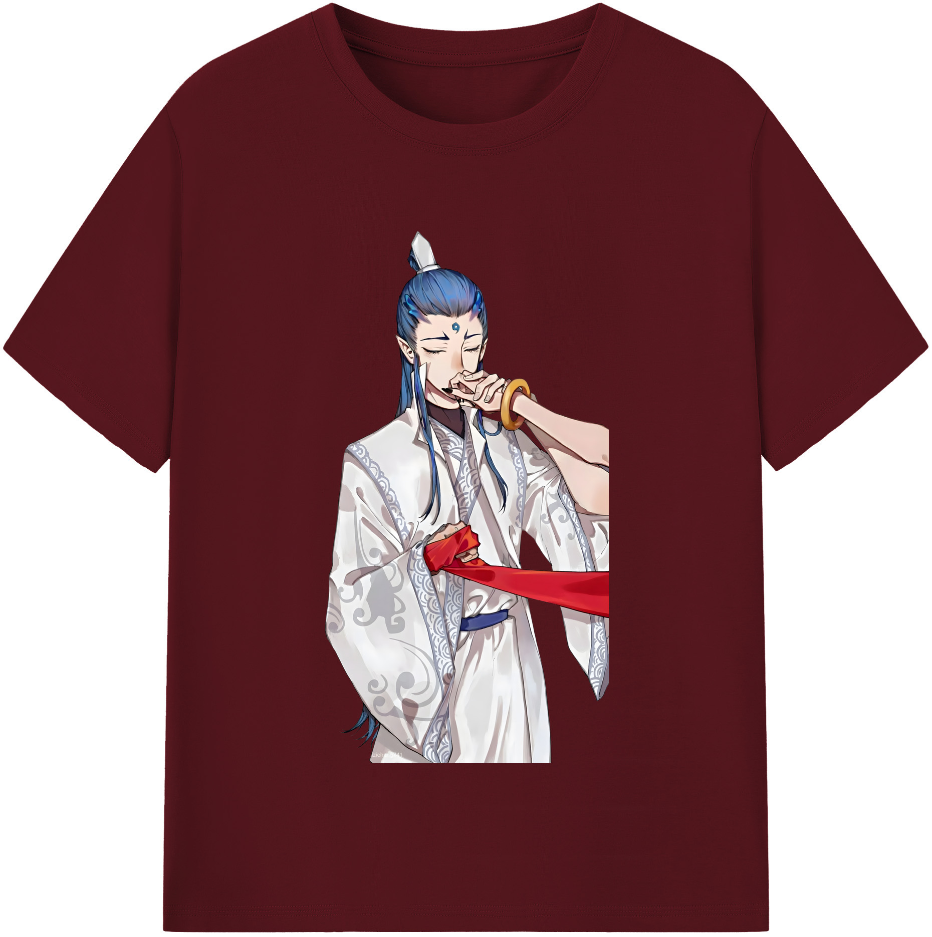（画像用） Ne Zha 2 ナタ 魔童の大暴れ 綿100％半袖Tシャツ（フロントプリント）